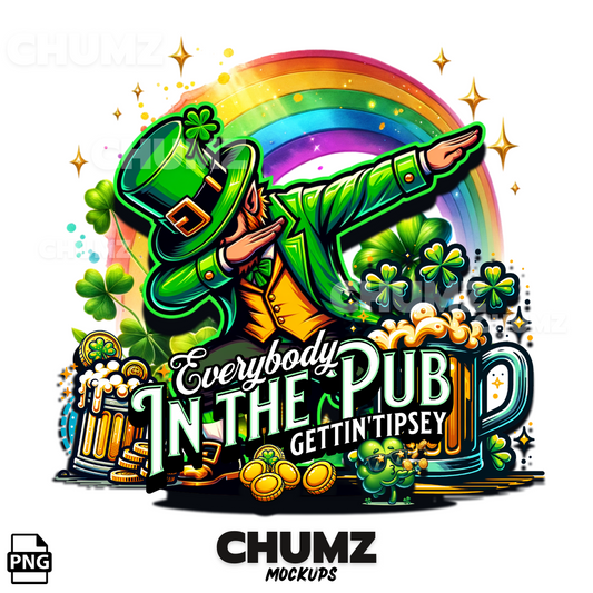 Everybody in the Pub gettin' tipsy PNG Digital download
